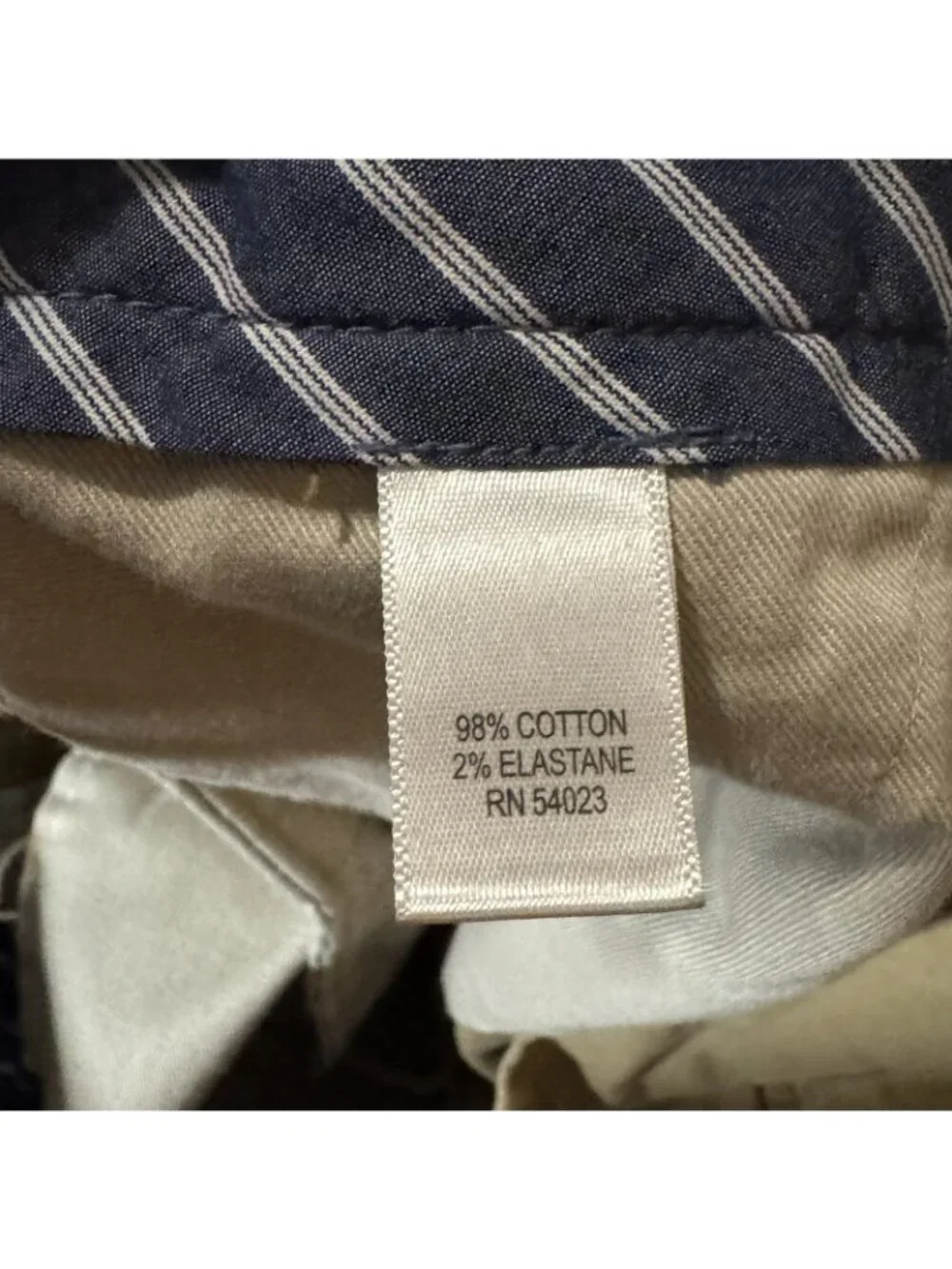 Banana Republic Khaki Chino Pants Men's 33x28 Vintage Straight Fit Stretch